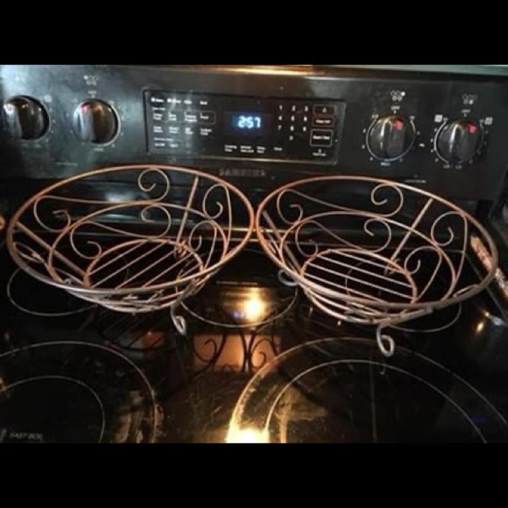 Bronze Fruit Baskets (2)